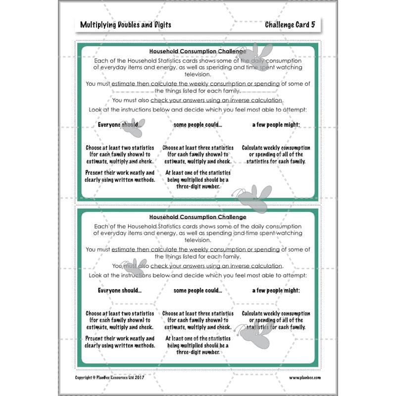 PlanBee Multiplying Doubles & Digits - Complete Year 4 Maths Plans & Resources