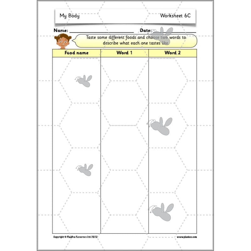 PlanBee Parts of the Body KS1 Science lessons by PlanBee