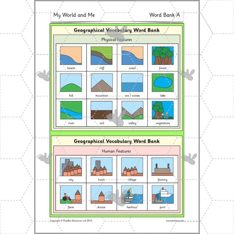 PlanBee My World and Me: Primary Geography Plans for KS1 Year 1 & Year 2