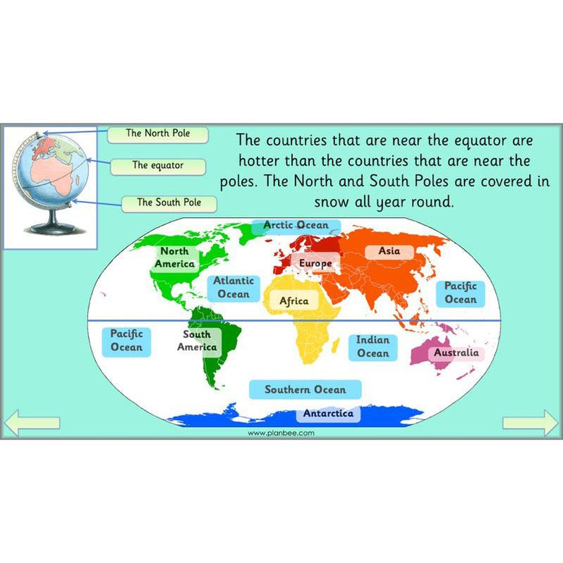 My World and Me Geography Lessons for KS1 by PlanBee