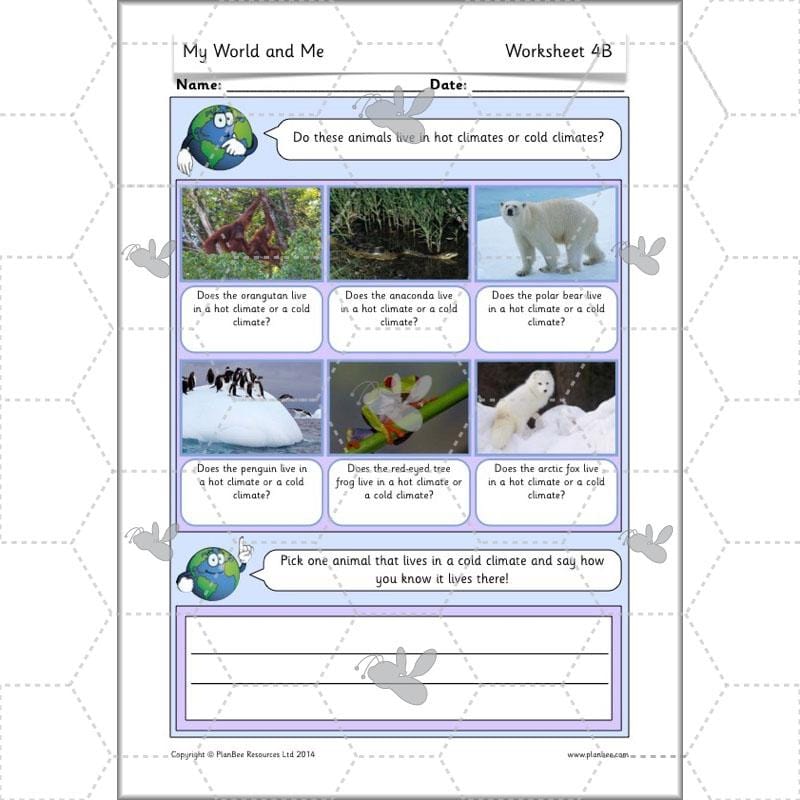 PlanBee My World and Me: Primary Geography Plans for KS1 Year 1 & Year 2