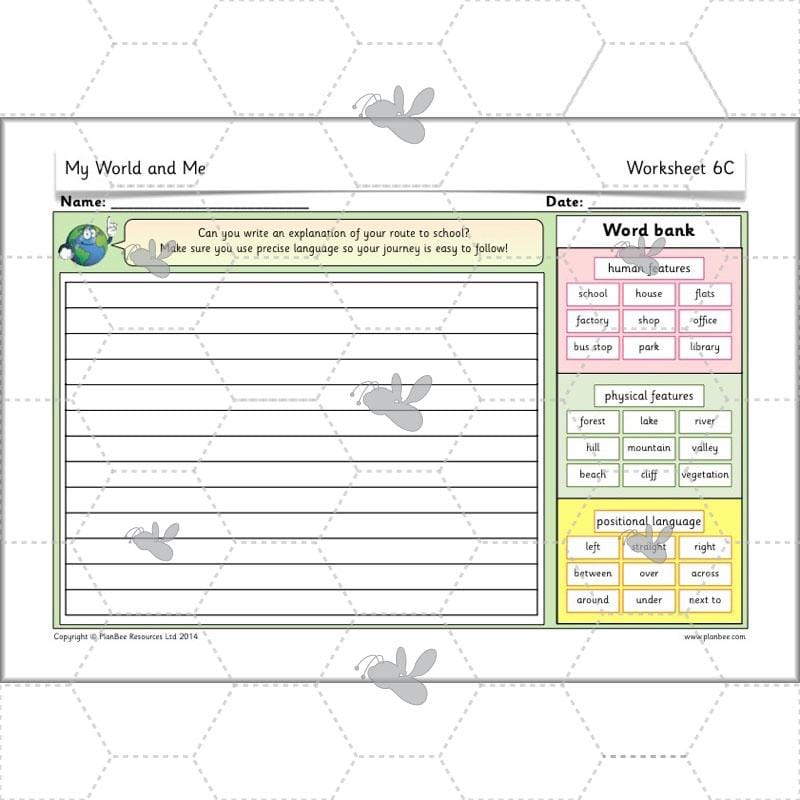 PlanBee My World and Me: Primary Geography Plans for KS1 Year 1 & Year 2