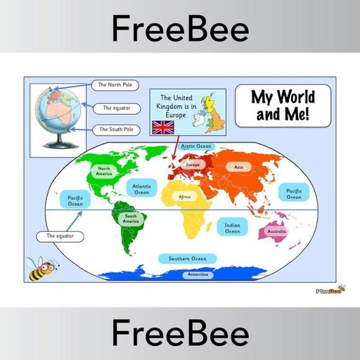 PlanBee My World Word Mat | PlanBee FreeBees