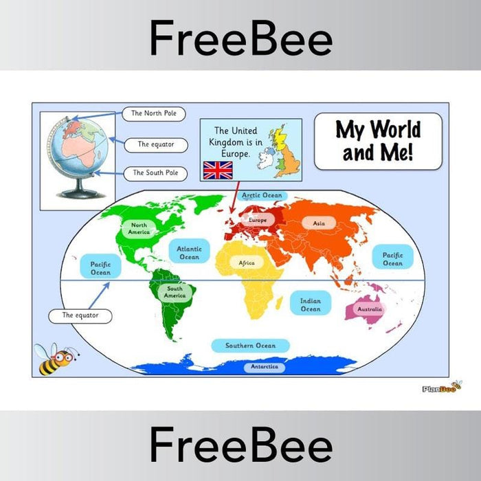 PlanBee My World Word Mat | PlanBee FreeBees