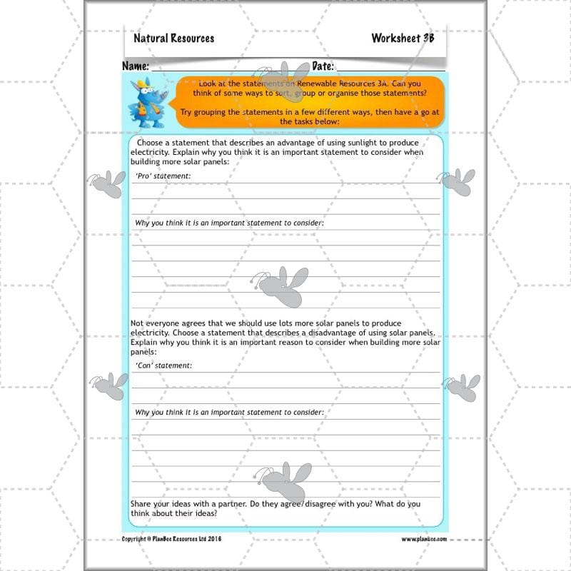 PlanBee UK Natural Resources – KS2 Geography lessons and activities