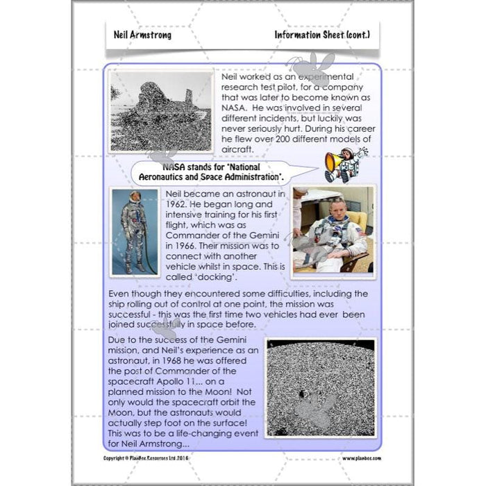Neil Armstrong Fact Sheet