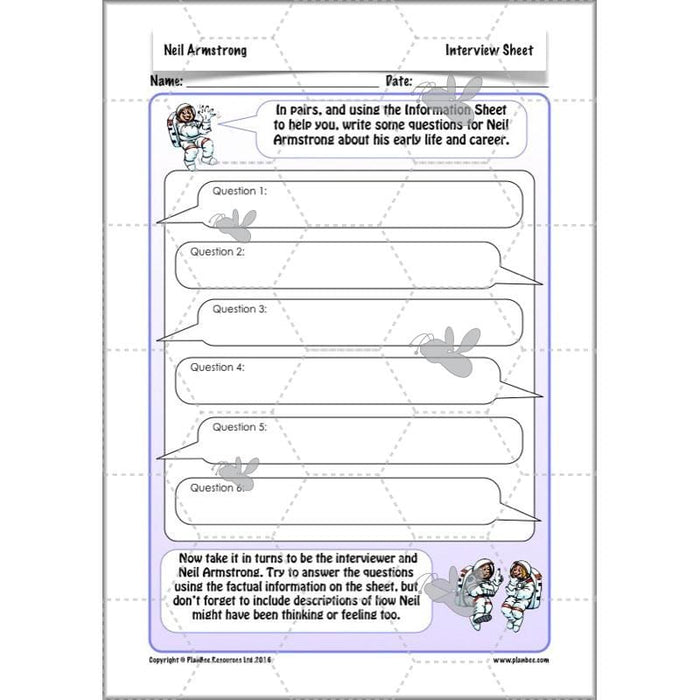 PlanBee Neil Armstrong KS2 Special People Lessons by PlanBee