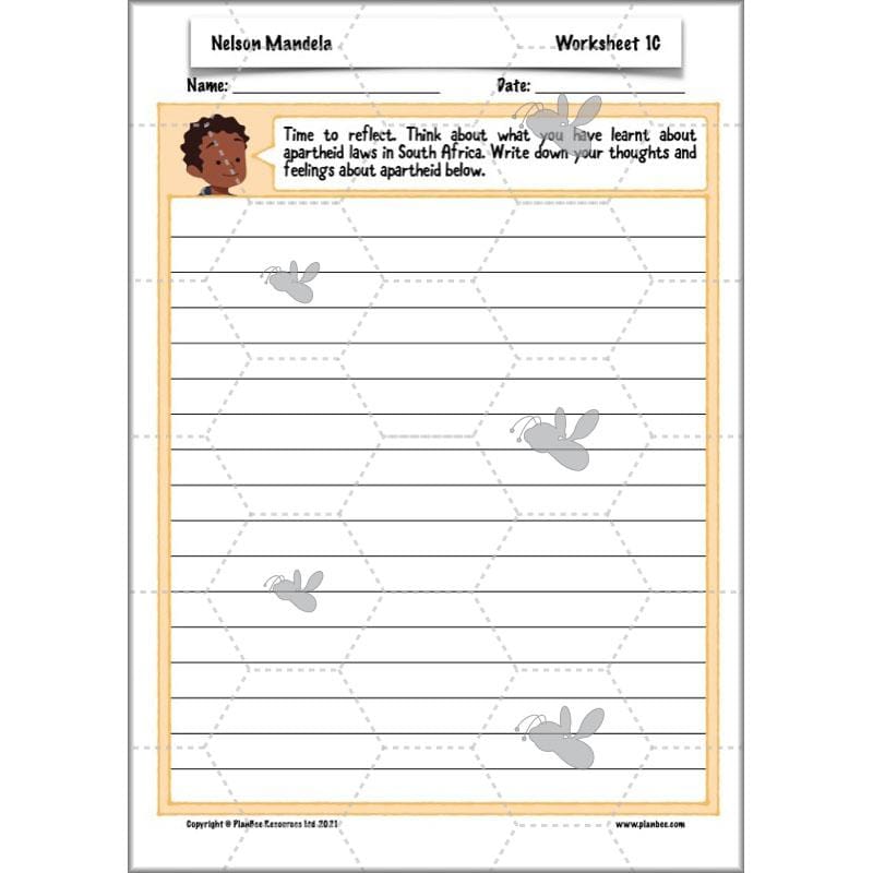 PlanBee Nelson Mandela KS2 lessons by PlanBee