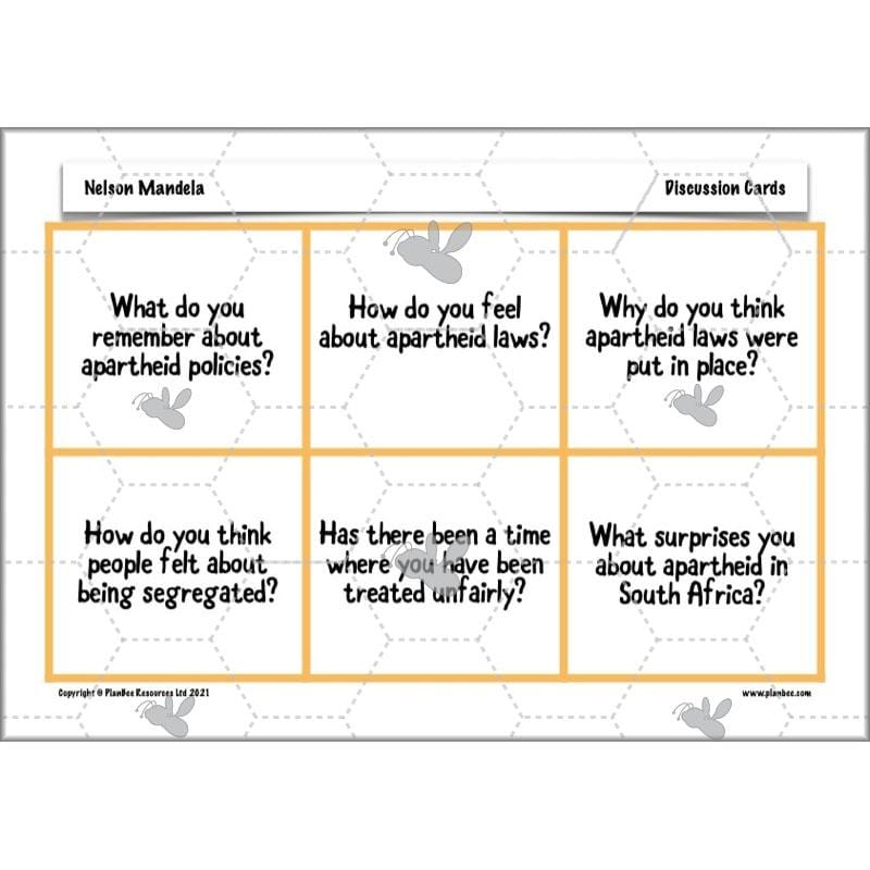 PlanBee Nelson Mandela KS2 lessons by PlanBee