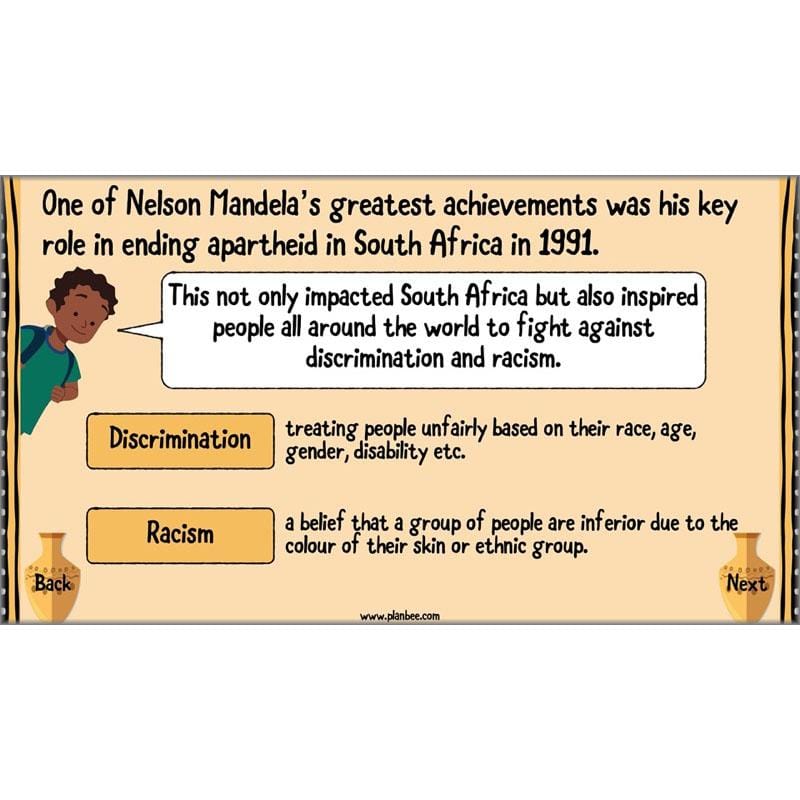 PlanBee Nelson Mandela KS2 lessons by PlanBee
