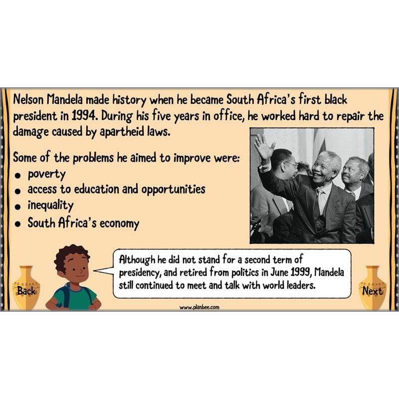 PlanBee Nelson Mandela KS2 lessons by PlanBee