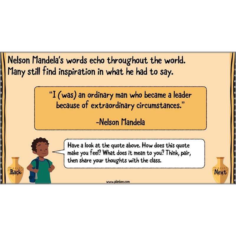 PlanBee Nelson Mandela KS2 lessons by PlanBee