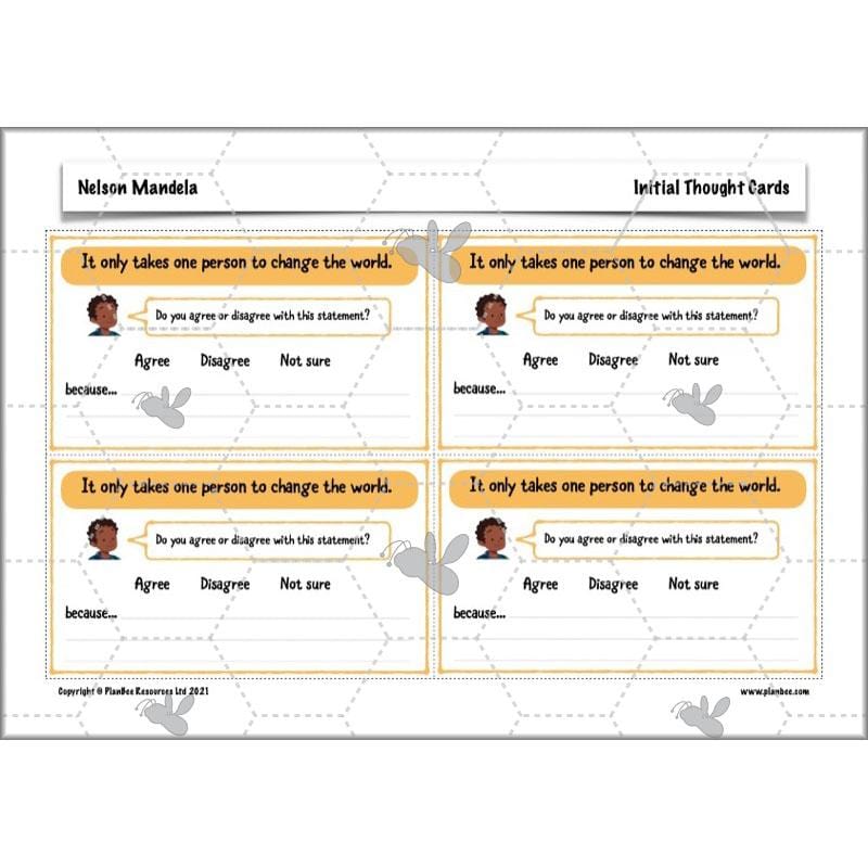 PlanBee Nelson Mandela KS2 lessons by PlanBee