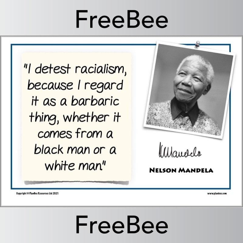 PlanBee FREE Nelson Mandela Poster Quotes by PlanBee