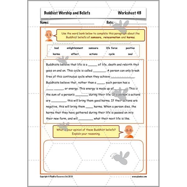 PlanBee Buddhist Worship and Beliefs - RE scheme of work for Y5/6