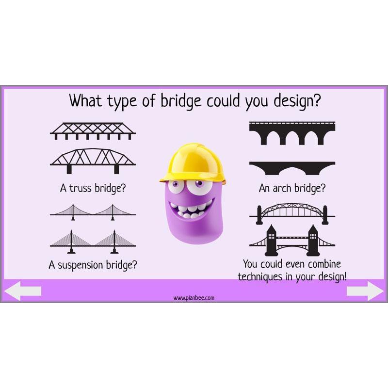 PlanBee Building Bridges: KS2 structures Design and Technology lessons