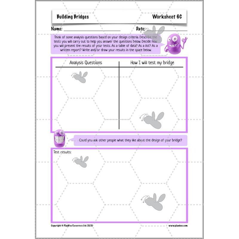 PlanBee Building Bridges: KS2 structures Design and Technology lessons