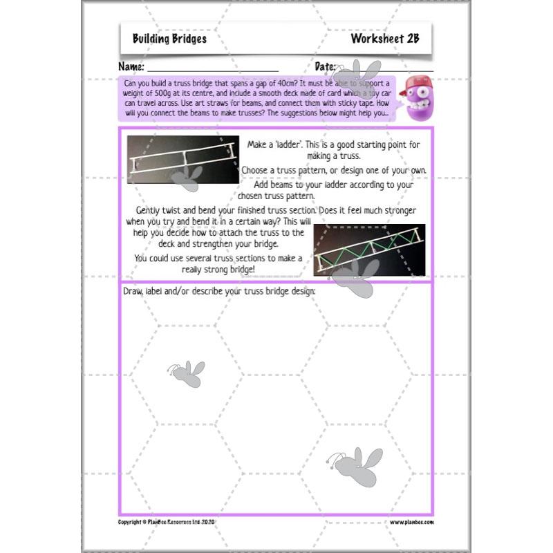 PlanBee Building Bridges: KS2 structures Design and Technology lessons