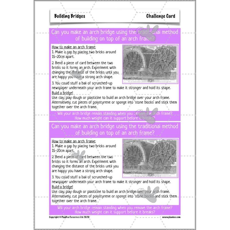 PlanBee Building Bridges: KS2 structures Design and Technology lessons