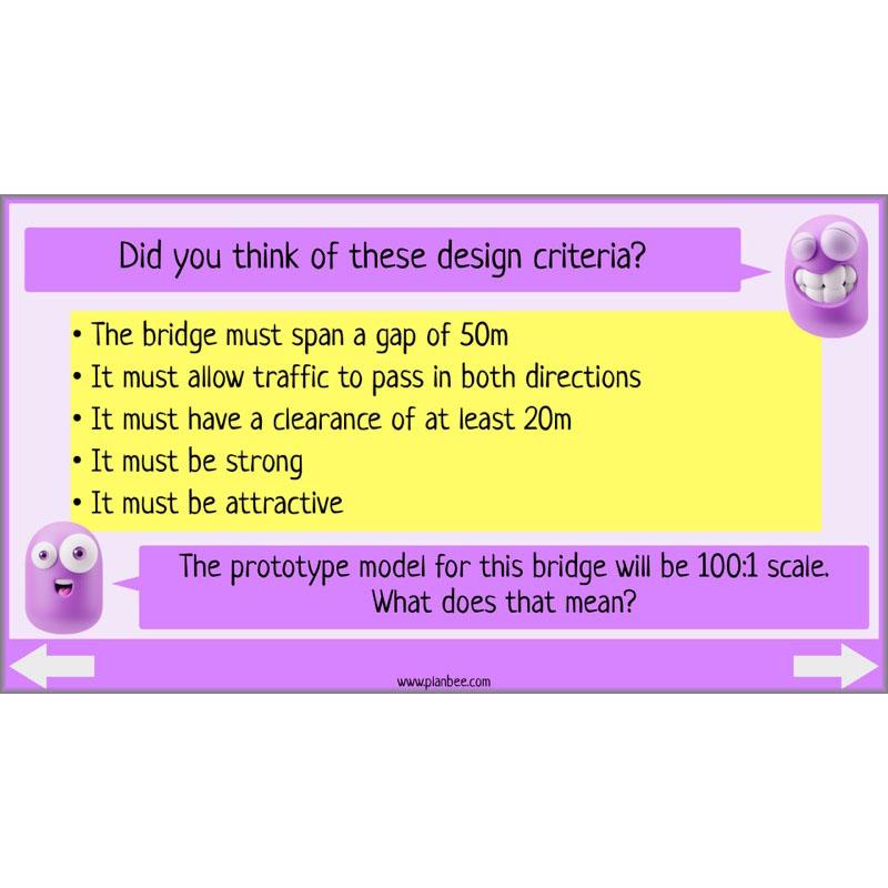 PlanBee Building Bridges: KS2 structures Design and Technology lessons