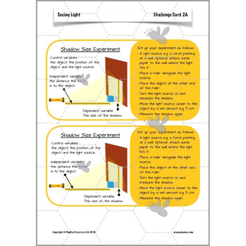 PlanBee Seeing Light KS2 Planning Pack | Year 6 Science Lessons