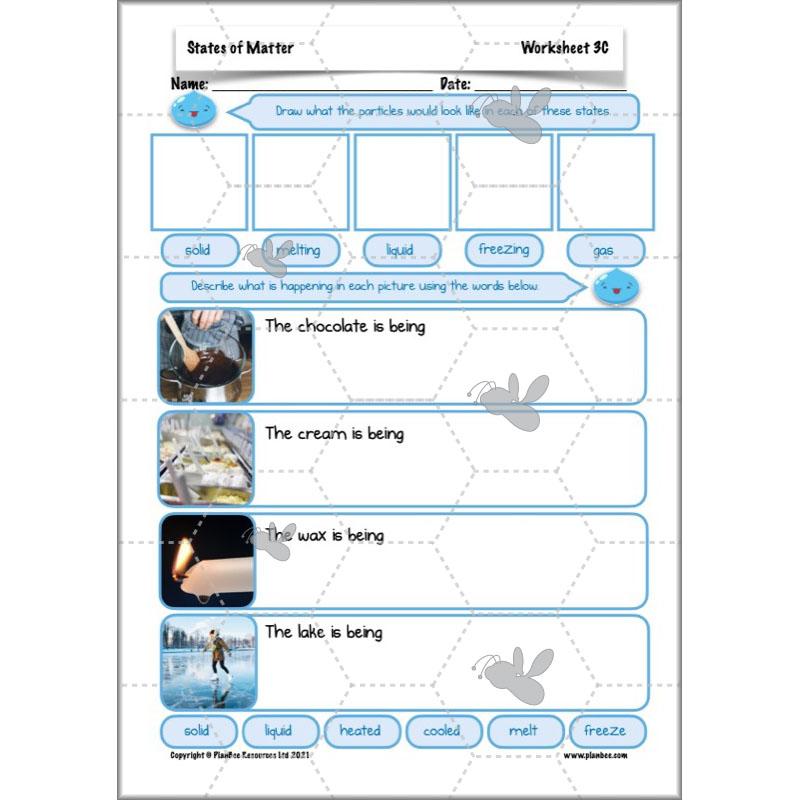 PlanBee States of Matter Year 4 KS2 Lesson Plans by PlanBee