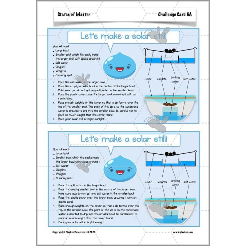 PlanBee States of Matter Year 4 KS2 Lesson Plans by PlanBee