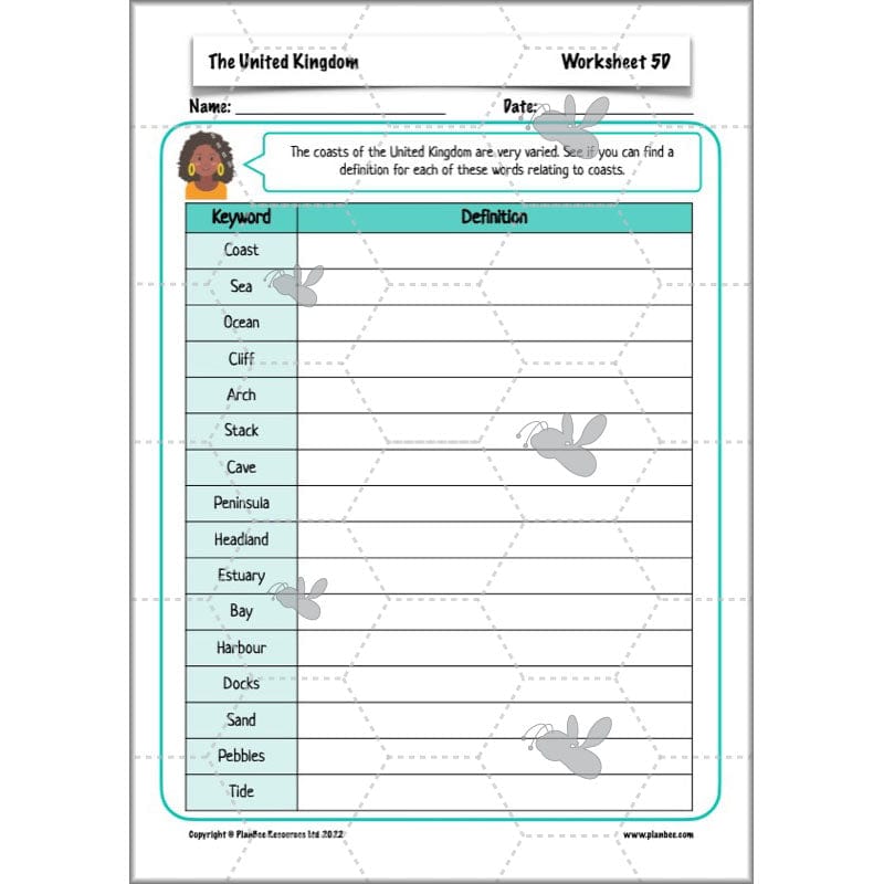 PlanBee The United Kingdom KS2 Planning Pack | Year 5 and Year 6 Geography