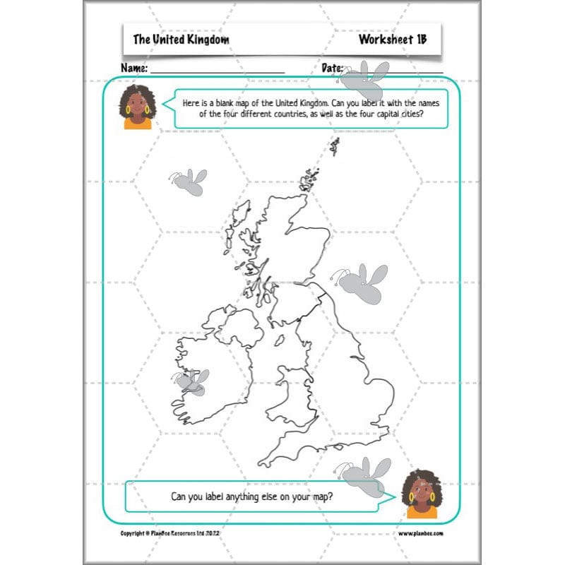 PlanBee The United Kingdom KS2 Planning Pack | Year 5 and Year 6 Geography