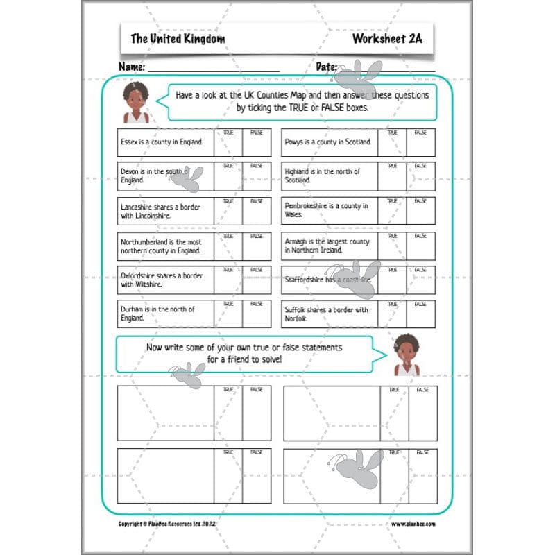 PlanBee The United Kingdom KS2 Planning Pack | Year 5 and Year 6 Geography