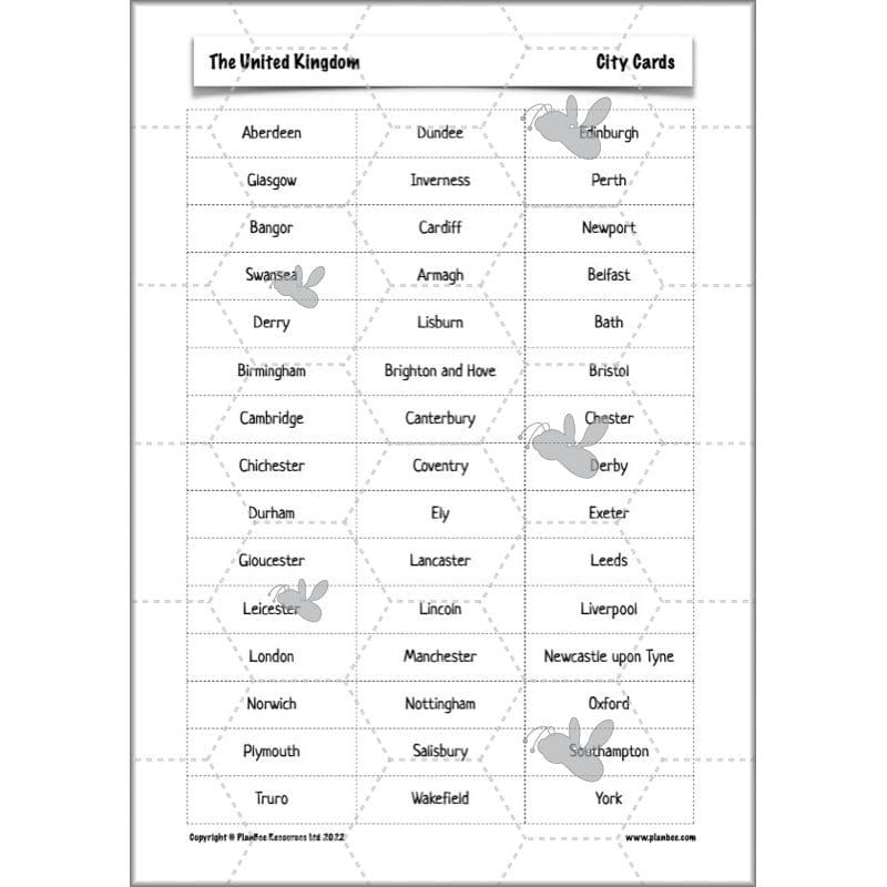PlanBee The United Kingdom KS2 Planning Pack | Year 5 and Year 6 Geography