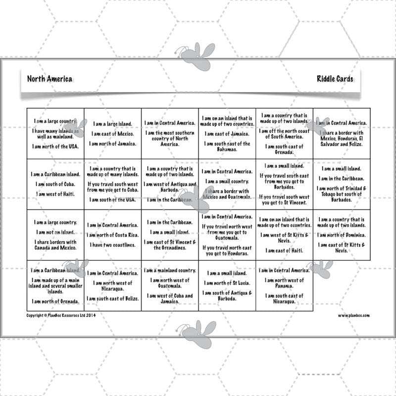 PlanBee North America KS2 Geography Lesson Pack by PlanBee