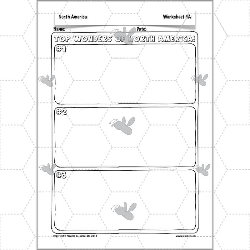 PlanBee North America KS2 Geography Lesson Pack by PlanBee