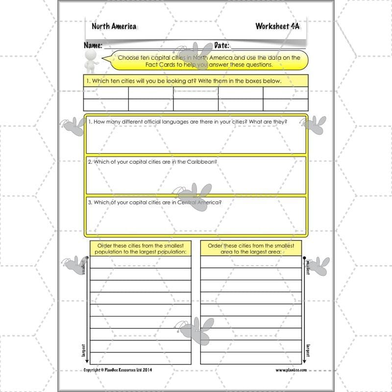 PlanBee North America KS2 Geography Lesson Pack by PlanBee