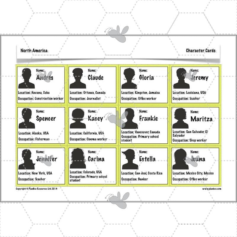 PlanBee North America KS2 Geography Lesson Pack by PlanBee