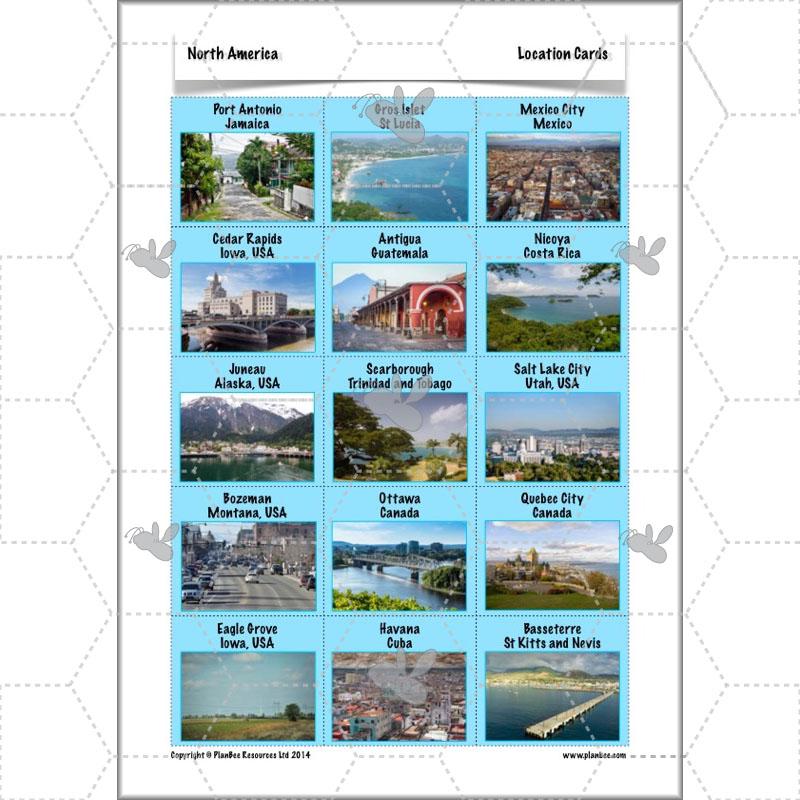 PlanBee North America KS2 Geography Lesson Pack by PlanBee