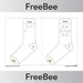 PlanBee Number Bond Socks 0 - 10 (Black & White) | PlanBee FreeBees