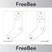 PlanBee Number Bond Socks 0 - 10 (Black & White) | PlanBee FreeBees