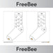 PlanBee Number Bond Socks 0 - 20 (Black & White) | PlanBee FreeBees