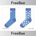 PlanBee Number Bond Socks 0 - 20 (Colour) | PlanBee FreeBees