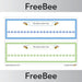 PlanBee Free Downloadable Number Lines 0 to 20 by PlanBee