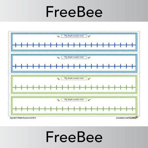 Projectable Number Line Blank Number Line