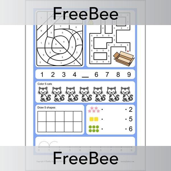 PlanBee Number Formation Worksheets Free PlanBee Resource