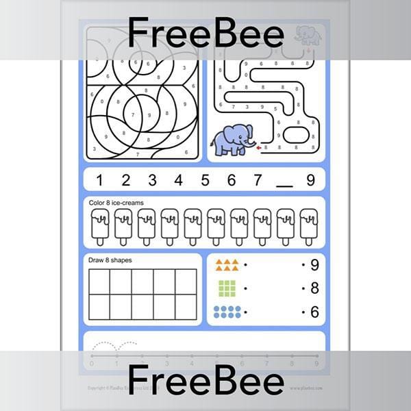 PlanBee Number Formation Worksheets Free PlanBee Resource