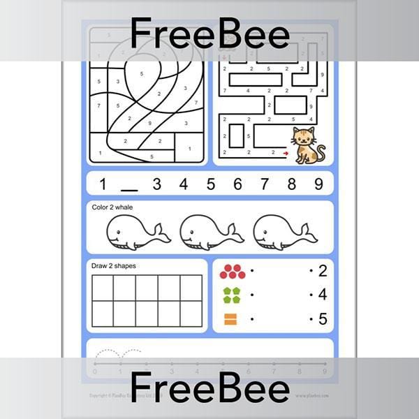 PlanBee Number Formation Worksheets Free PlanBee Resource