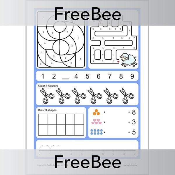 PlanBee Number Formation Worksheets Free PlanBee Resource