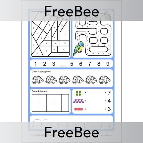 PlanBee Number Formation Worksheets Free PlanBee Resource