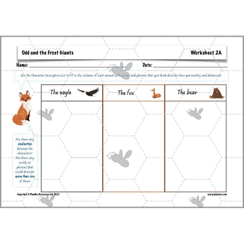 PlanBee Odd and the Frost Giants Planning Pack | KS2 English lessons