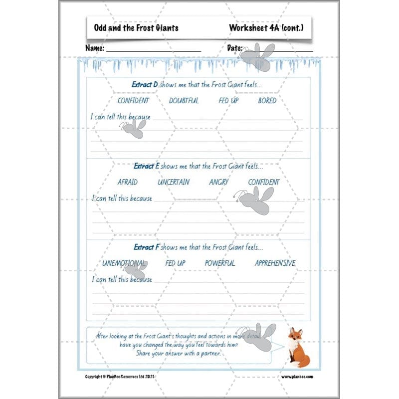 PlanBee Odd and the Frost Giants Planning Pack | KS2 English lessons
