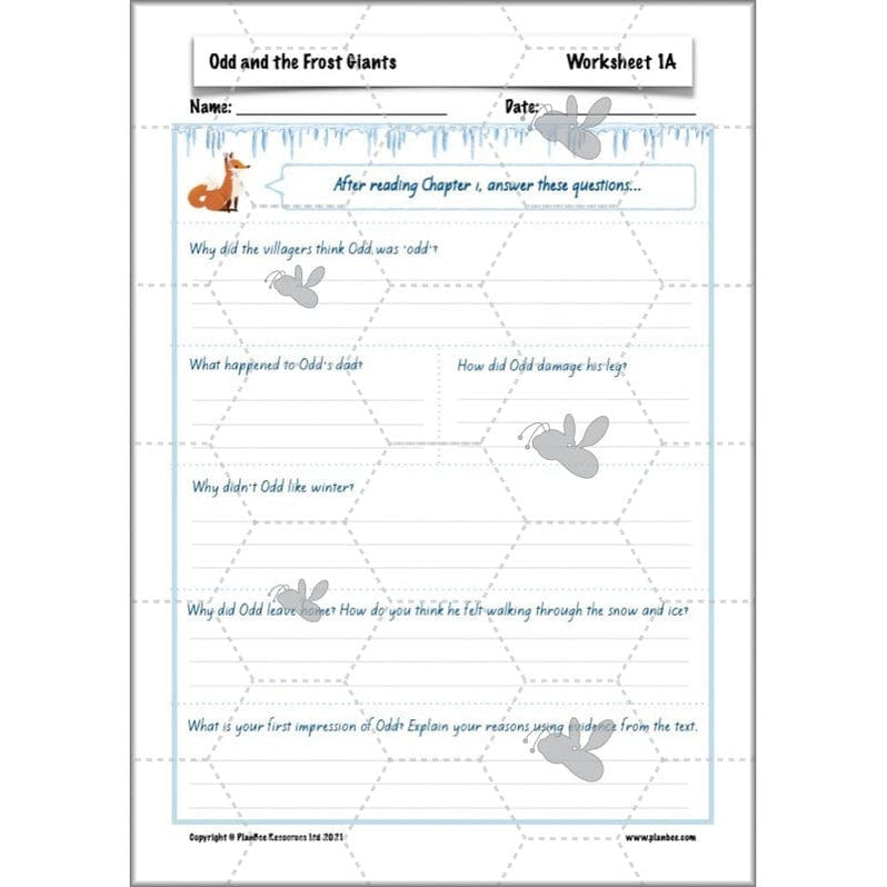 Odd and the Frost Giants KS2 Lesson Pack by PlanBee